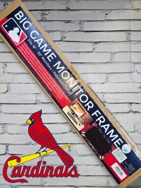MLB St. Louis Cardinals 18"-30" Monitor Screen Melamine Frame NEW IN BOX!
